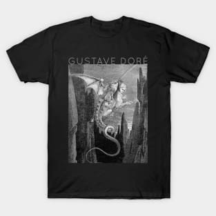 Gustave Doré - The Flight of Geryon - Virgil and Dante T-Shirt